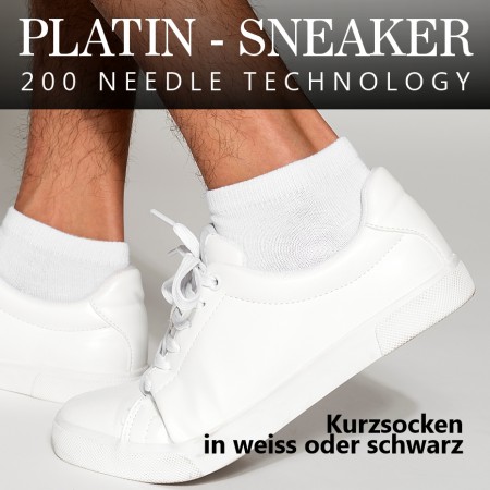 Platin Sneaker Socken 10er Box